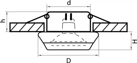 Встраиваемые точечные светильники — Встраиваемый светильник Lightstar 002700 купить в 