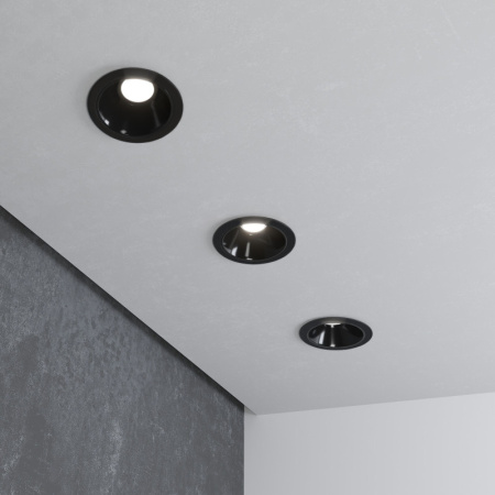 Встраиваемые точечные светильники — Встраиваемый светильник Elektrostandard 25081/LED 8W 4200K чёрный купить в 