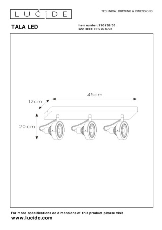 Споты — Спот LUCIDE 31931/36/30 купить в 