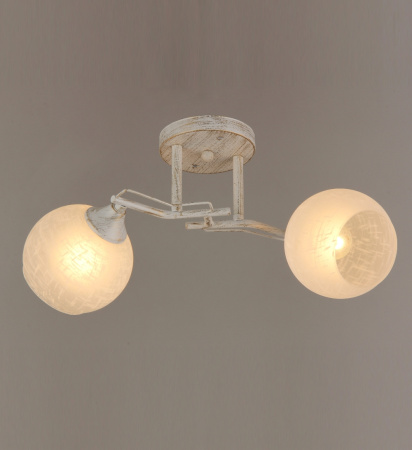 Потолочные люстры — 00780/2 белый с патиной золото купить в 