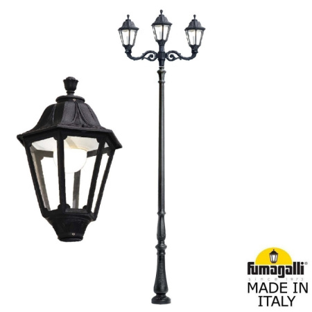 Высокие уличные фонари — Садово-парковый светильник Fumagalli E35.208.M21.AXH27 купить в 
