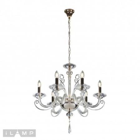 Люстры подвесные — Подвесная люстра iLamp P9372-6 GD купить в 