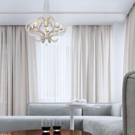 Люстры подвесные — Подвесная люстра Lumien Hall Хилер 2026/8P-CGSL купить в 