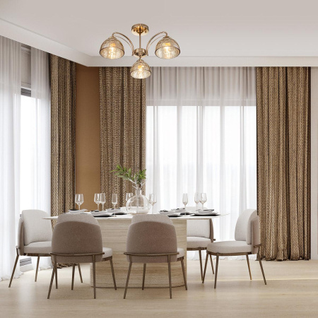 Люстры на штанге — Потолочная люстра Escada Mallow 665/3P купить в 