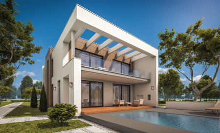 Свет для улицы — Садовый настенный светильник Kanlux VIMO EL 27 BR 34981 купить в 