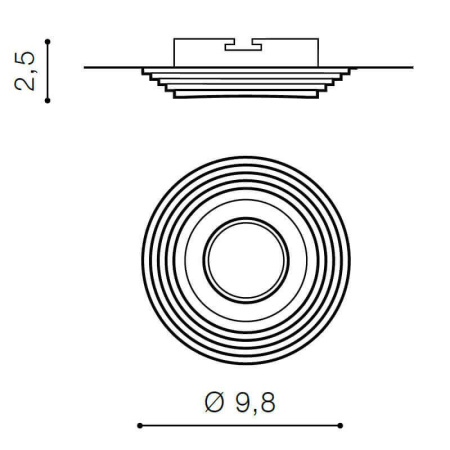 Cветильники потолочные встраиваемые — Встраиваемый светильник Azzardo Luciano Square AZ1472 купить в  Cветильники потолочные встраиваемые — Встраиваемый светильник Azzardo Luciano Square AZ1472 купить в