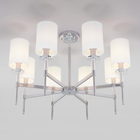 Люстры на штанге — Люстра на штанге Eurosvet 60132/8 хром купить в 