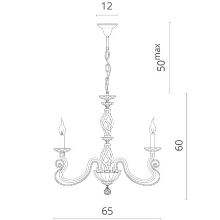 Люстры подвесные — Подвесная люстра Divinare 8825/03 LM-6 купить в 
