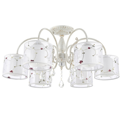 Потолочные люстры — 3575/6 белый с золотом купить в 