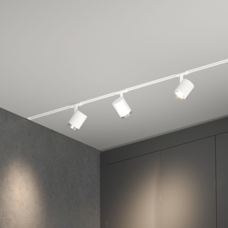 Трековые светильники — Светильник на шине Elektrostandard Cors белый/серебро 10W 4200K (85513/01) однофазный купить в 