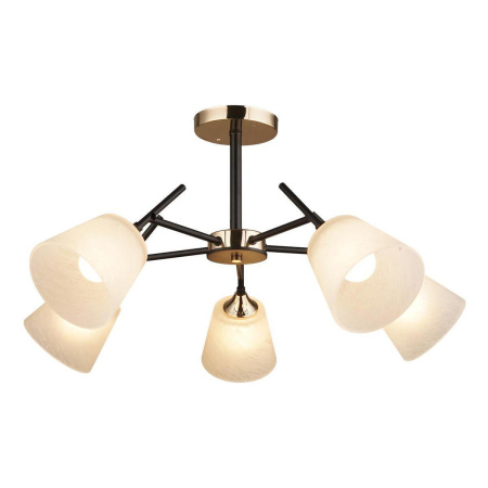 Люстры на штанге — Потолочная люстра IMEX MD.1253-5-S BK+FGD купить в 