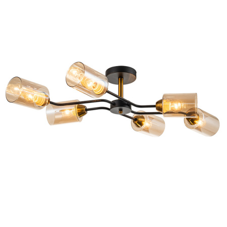 Люстры на штанге — Люстра на штанге Escada 1131/6P Black/Gold купить в 