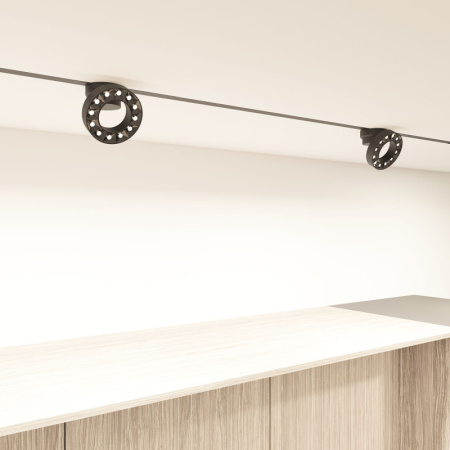 Трековые светильники — Светильник на шине Denkirs DK8030-BK купить в 