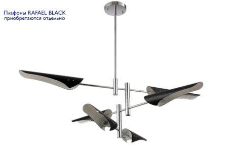 Люстры на штанге — Люстра на штанге Crystal Lux RAFAEL SP6 CHROME купить в 