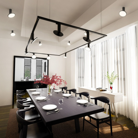 Накладные точечные светильники — Накладной светильник Elektrostandard DLS029 12W 4200K черный матовый купить в 