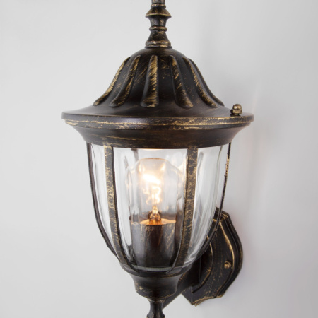 Уличные настенные светильники — Светильник настенный Elektrostandard GL 1002U черное золото купить в 