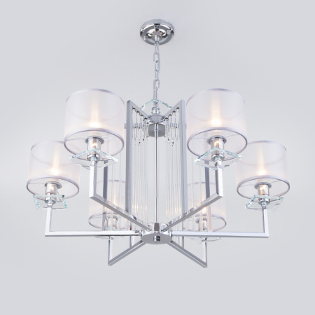 Люстры подвесные — Подвесная люстра Eurosvet 60123/6 хром Smart (60108/6) купить в 