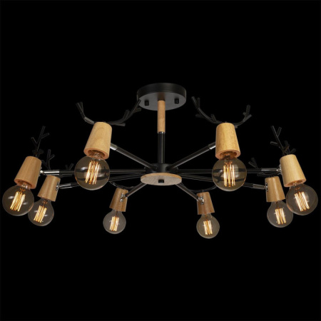 Люстры на штанге — Люстра на штанге LOFT IT 10024/8 Black купить в 