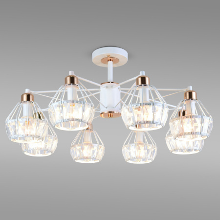 Люстры на штанге — Люстра на штанге Eurosvet 70075/8 белый купить в 