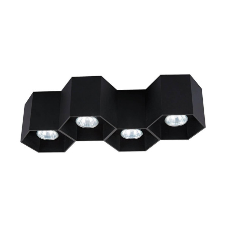 Накладные светильники — Потолочный светильник Zumaline Polygon cl 4 20037-BK купить в 