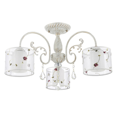 Потолочные люстры — 3575/3 белый с золотом купить в 