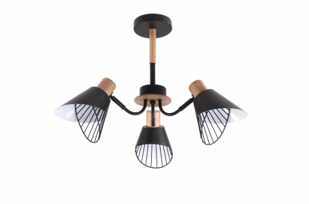 Люстры подвесные — 84451/3 черный/медь купить в 