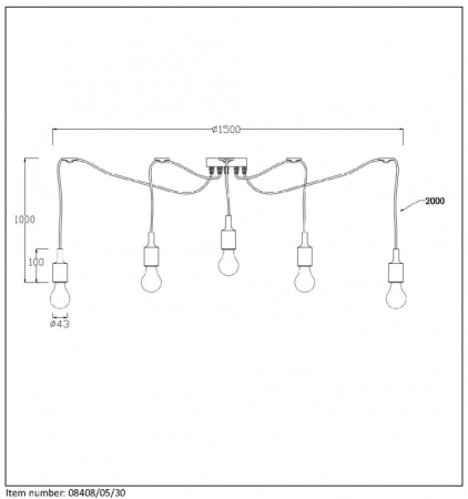 Подвесные светильники — Подвесной светильник LUCIDE 08408/05/30 купить в 