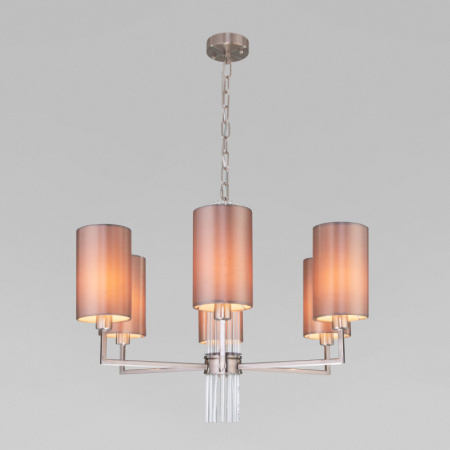 Люстры подвесные — Подвесная люстра Eurosvet 60134/6 никель купить в 