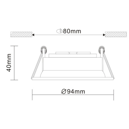 Встраиваемые точечные светильники — Встраиваемый светильник ST-Luce ST208.508.01 купить в 
