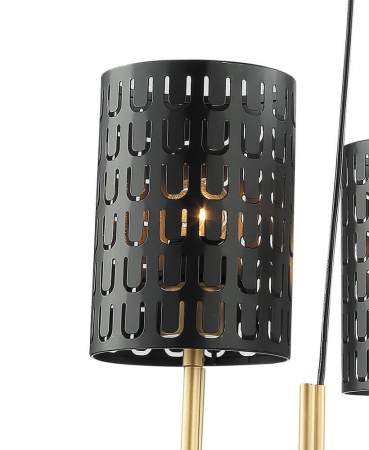 Люстры подвесные — Подвесная люстра Lumien Hall Ноэль 4005/3P-GD-BK купить в 