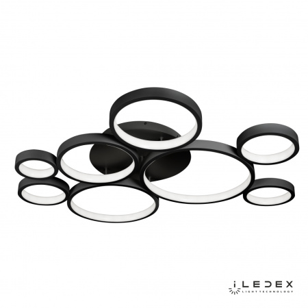 Свет для дома — Потолочная люстра iLedex Ring Star 9004-8L-X BK купить в  Свет для дома — Потолочная люстра iLedex Ring Star 9004-8L-X BK купить в