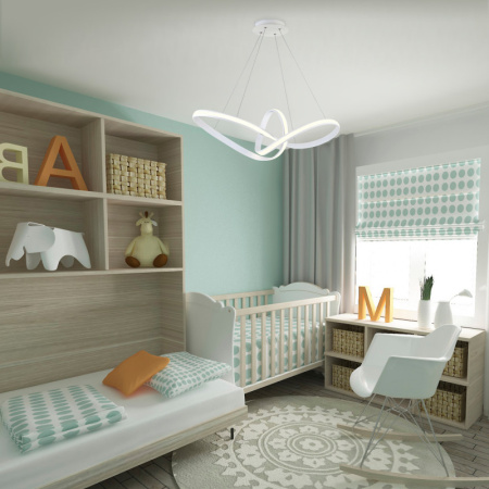 Люстры подвесные — Подвесная люстра Eurosvet 90174/1 белый купить в 