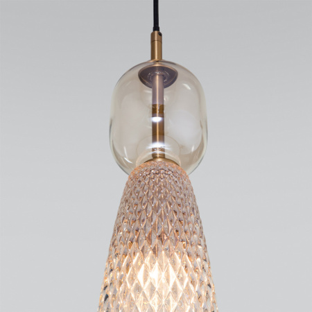 Подвесные светильники — Подвесной светильник Eurosvet 50211/1 янтарный купить в 