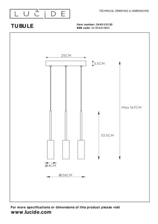 Люстры каскадные — Каскадная люстра LUCIDE 24401/21/30 купить в 