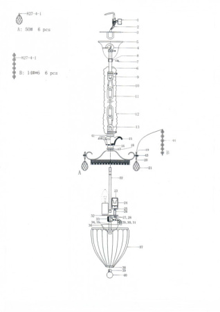 Люстры подвесные — Подвесная люстра Lightstar 790034 купить в  Люстры подвесные — Подвесная люстра Lightstar 790034 купить в