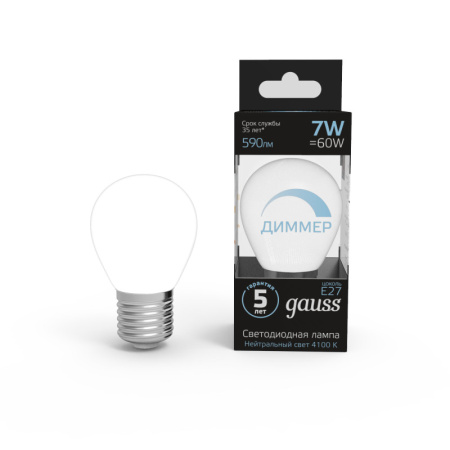 Светодиодные лампы — Светодиодная лампа Gauss 105102207-D купить в 