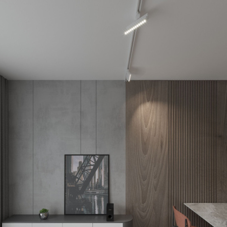 Трековые светильники — Светильник на шине Elektrostandard Garda Белый 20W 4200K (85025/01) трехфазный купить в 