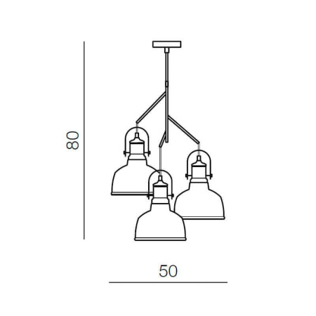 Подвесные светильники — Подвесной светильник Azzardo Darling 3 AZ2146 купить в 