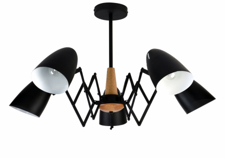 Люстры подвесные — 88291/5 черный купить в 