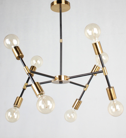 Потолочные люстры — 42433/8 черный+золото купить в 
