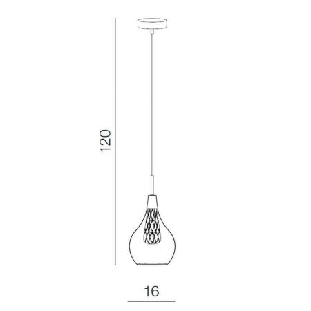 Подвесные светильники — Подвесной светильник Azzardo Elektra 1 AZ1687 купить в 
