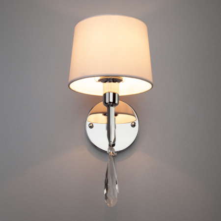 Настенные бра — Бра Eurosvet 10127/1 хром/прозрачный хрусталь Strotskis (10093/1) купить в  Настенные бра — Бра Eurosvet 10127/1 хром/прозрачный хрусталь Strotskis (10093/1) купить в