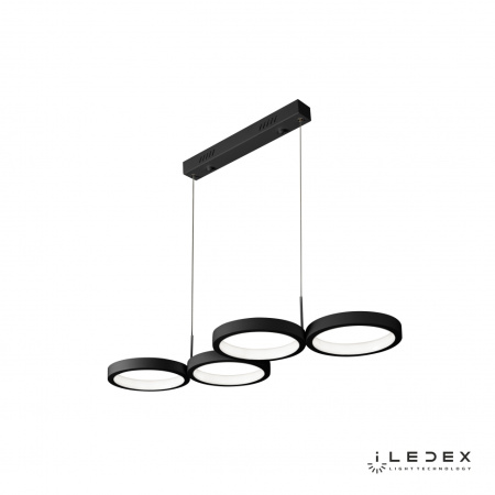 Свет для дома — Подвесная люстра iLedex Ring Star 9004-4-D BK купить в  Свет для дома — Подвесная люстра iLedex Ring Star 9004-4-D BK купить в