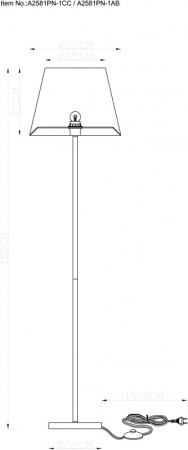 Торшеры и напольные светильники — Торшер ARTE Lamp A2581PN-1CC купить в  Торшеры и напольные светильники — Торшер ARTE Lamp A2581PN-1CC купить в