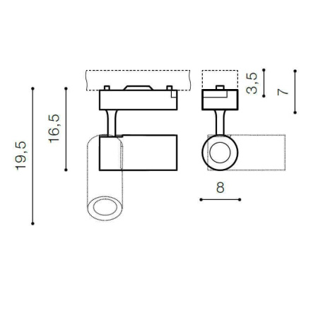 Трековые светильники — Трековый светильник Azzardo Tivoli 3000K AZ2224 купить в 