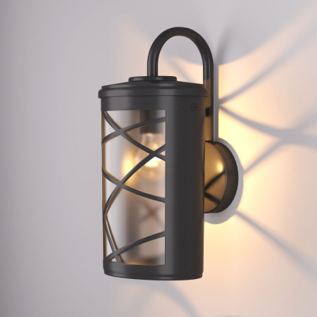 Уличные настенные светильники — Светильник настенный Elektrostandard Premier D черный (GL 1017D) купить в 