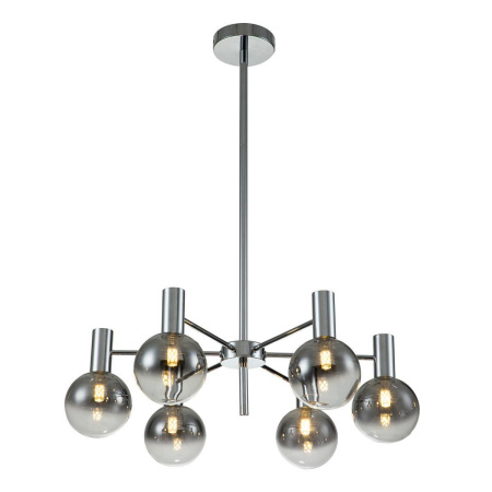 Люстры на штанге — Подвесная люстра Indigo Collana 13015/6R Chrome V000224 купить в  Люстры на штанге — Подвесная люстра Indigo Collana 13015/6R Chrome V000224 купить в