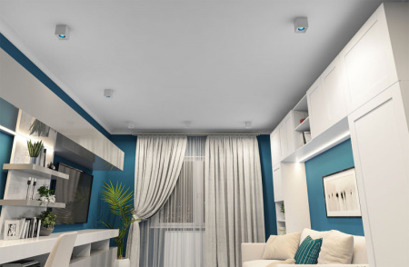 Накладные точечные светильники — Накладной светильник Denkirs DK3080-WH+CY купить в  Накладные точечные светильники — Накладной светильник Denkirs DK3080-WH+CY купить в