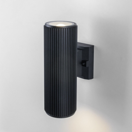 Уличные настенные светильники — Светильник настенный Elektrostandard Techno 1403 черный купить в 