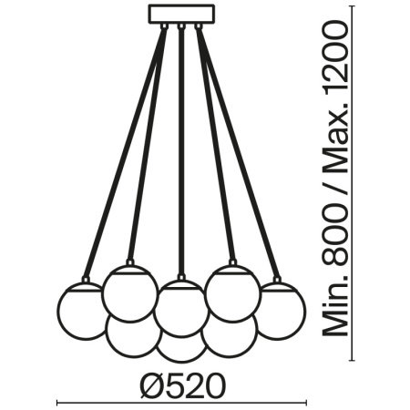 Люстры подвесные — Подвесная люстра Freya FR5231PL-13CH купить в 